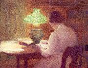 Ochtman, Mina Fonda The Evening Lamp painting